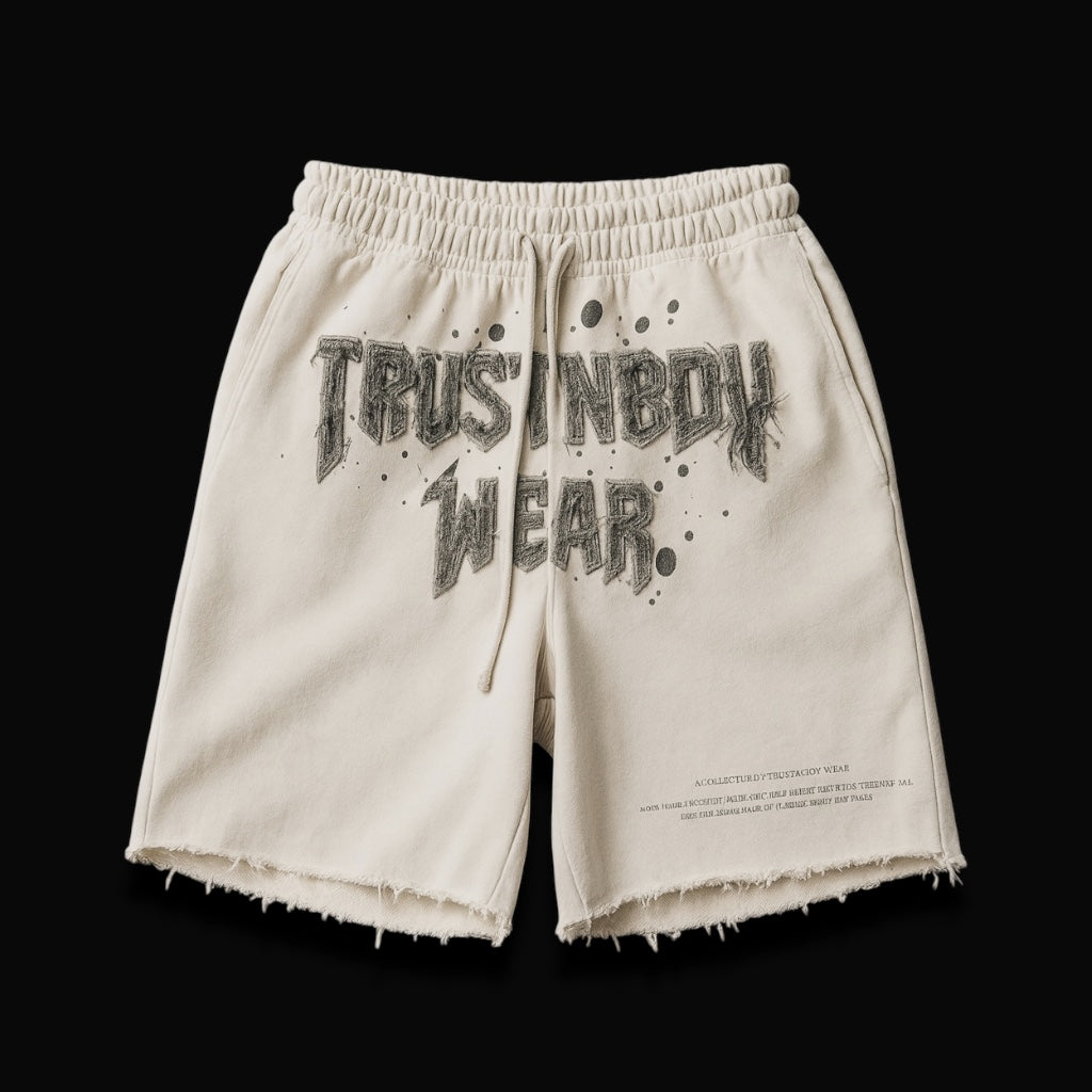 White Unisex Short